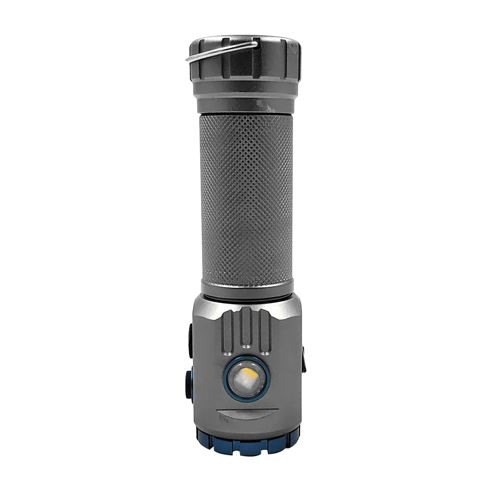 1pza Linterna de mano con batería recargable, modalidades de iluminación, variedad de funciones / led flashlight / 265