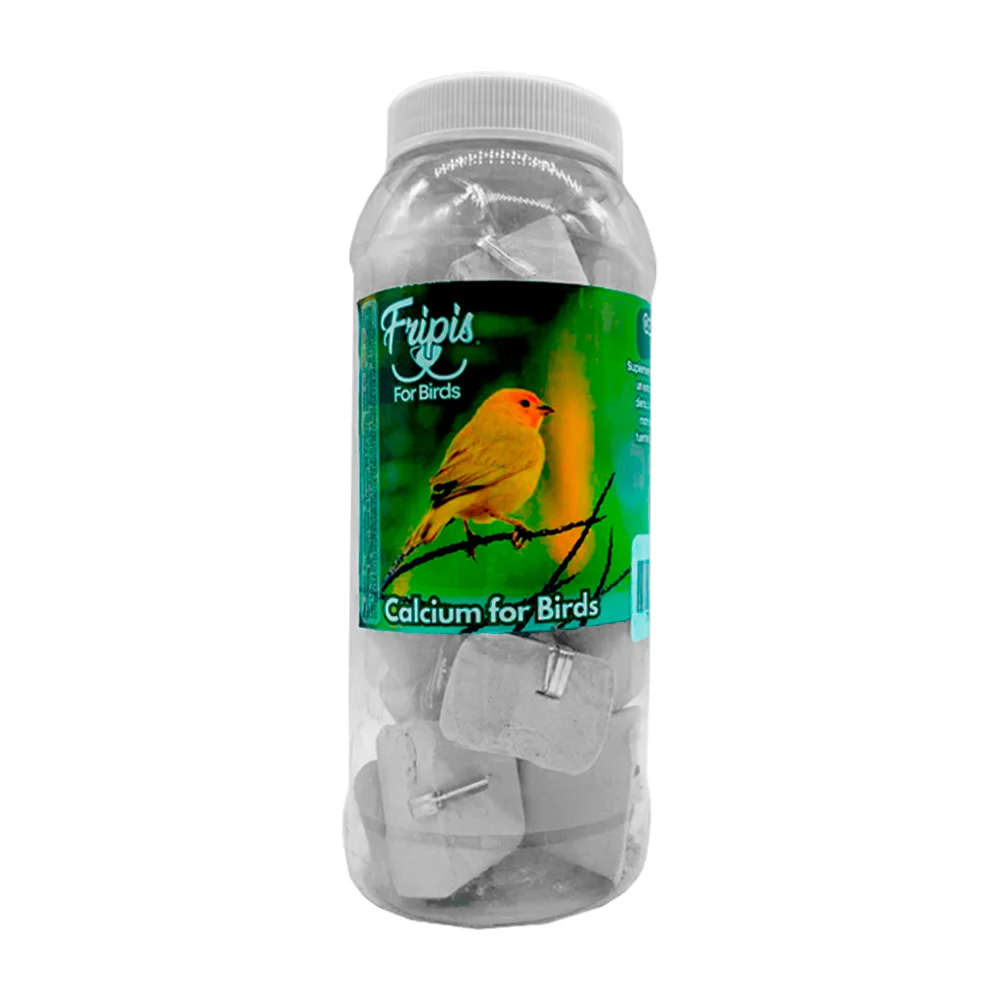 Bote con 20pzas de suplemento calcio para aves / fripis for birds / 293707