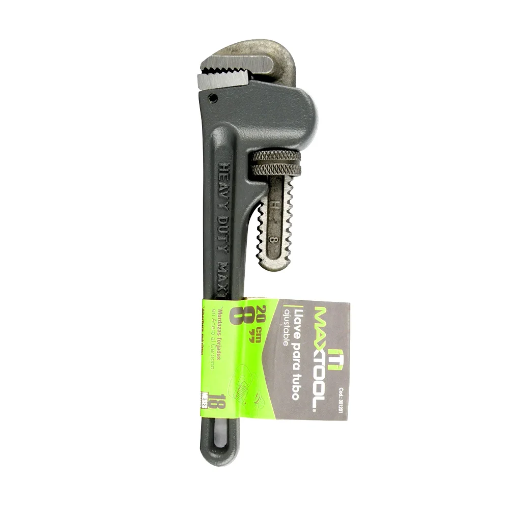Llave inglesa stilson maxtool de 8 pulgadas - 20cm para tubo / 301201