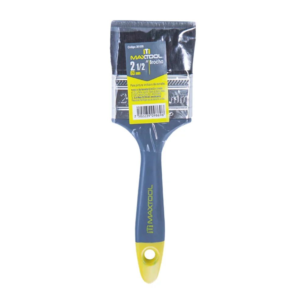 Brocha de pintura de 2 1/2 pulgadas - 63mm maxtool con mango de plástico / 301505