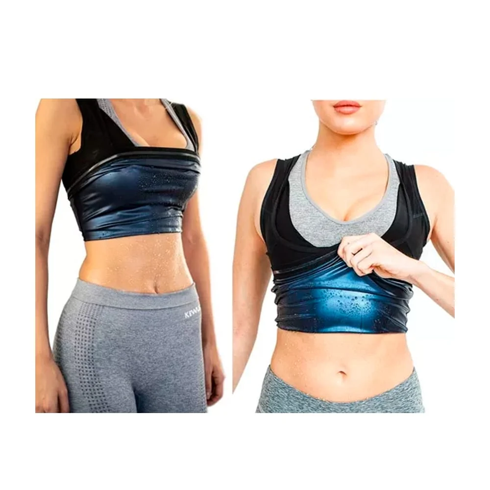 Camiseta térmica para dama con efecto sauna adelgazante, variedad de tallas / sweat shaper