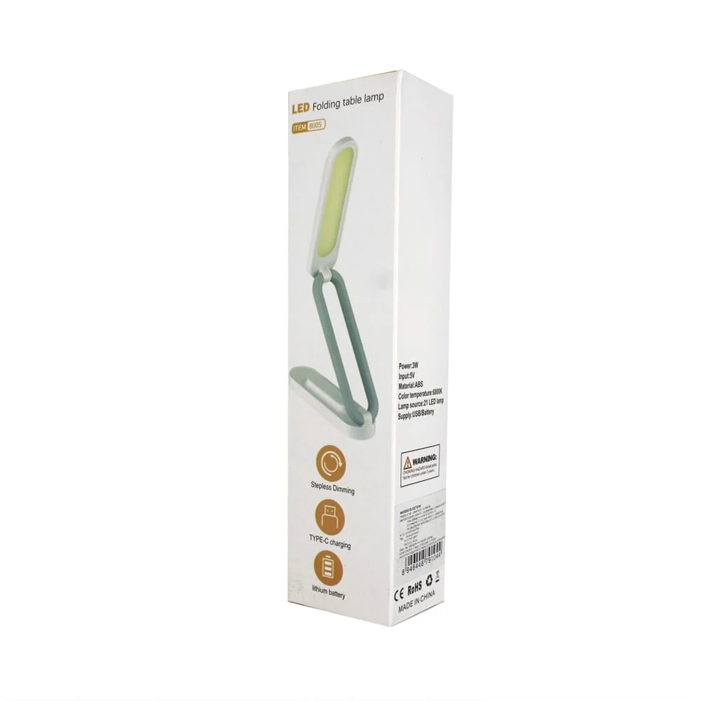 Lámpara plegable, recargable, portátil para escritorio, variedad de colores / t77-317dm