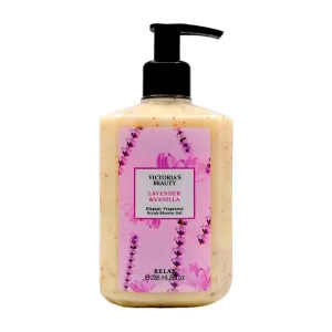 Gel exfoliante corporal con fragancia a lavanda y vainilla, 236ml / l…