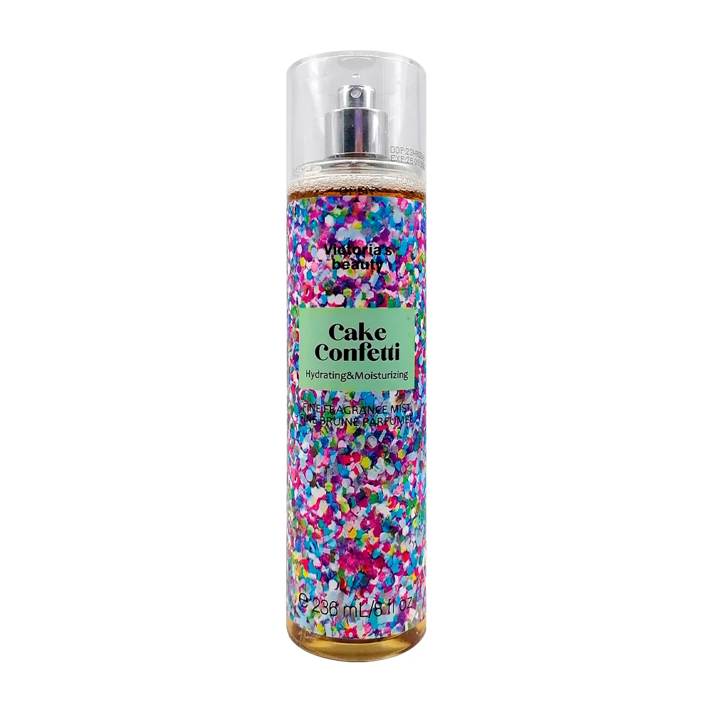 Perfume cake confetti en spray con fragancia para dama, 236ml / victorias beauty / 3246#