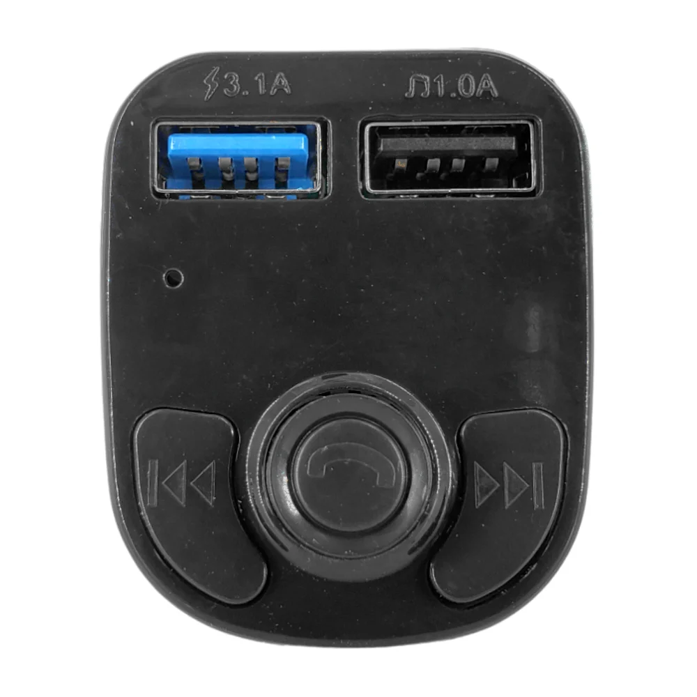 Plug cargador para carro automóvil con 2 puertos usb y manos libres / car mp3 player