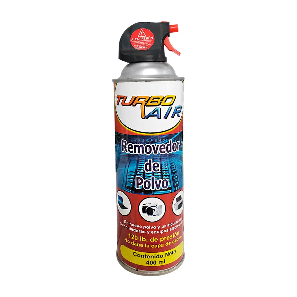 1pza Removedor de polvo turbo air de 400ml