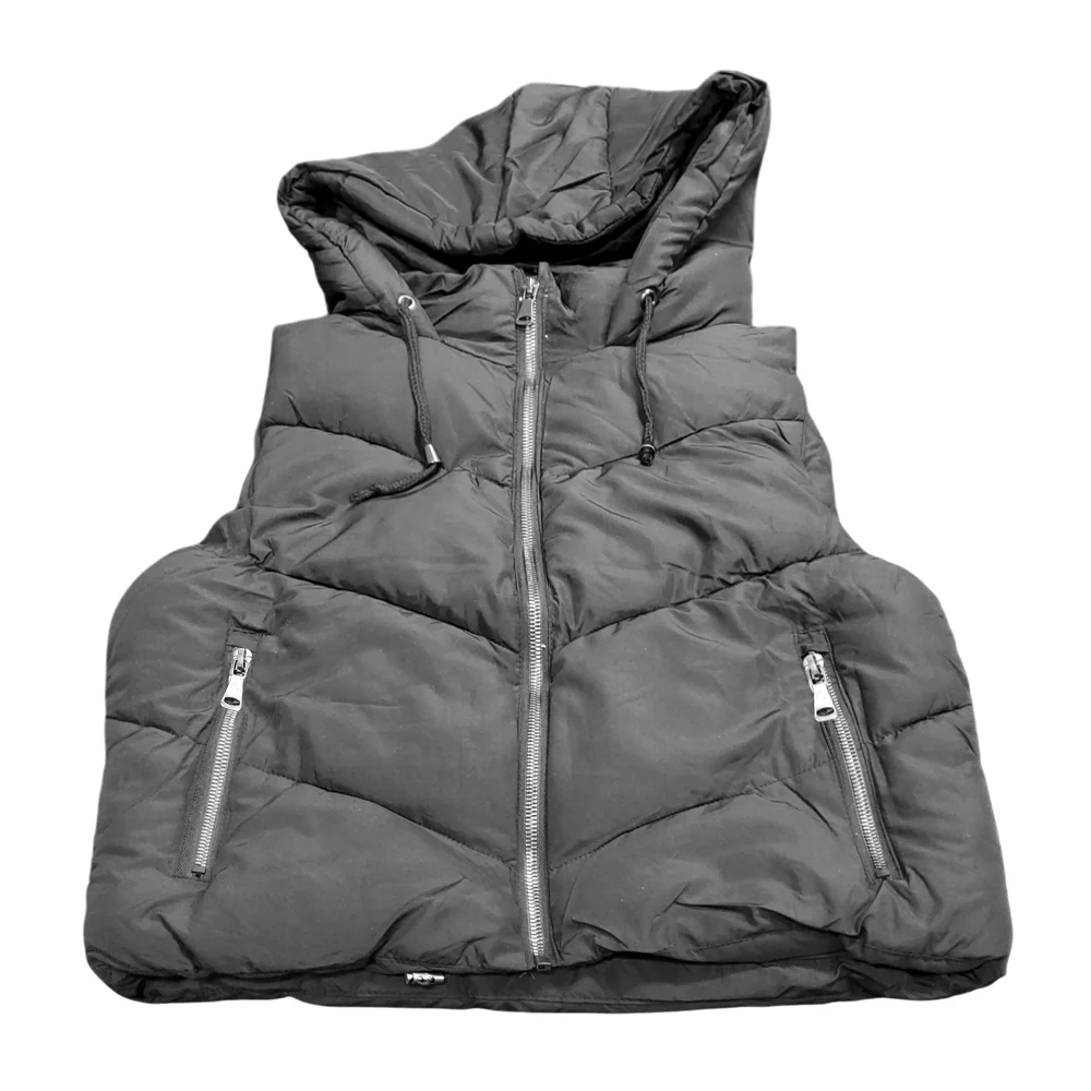 Chaleco acolchonado jaqueline fairy vest de cierre con gorro ajustable de cintas y ajustable por la parte inferior, variedad de colores y tallas / 3ja6787