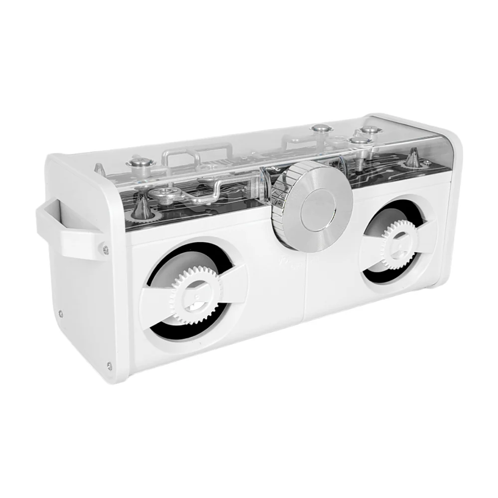 Bocina bluetooth rectangular con luces rgb y ranuras usb tf, variedad de colores / a18