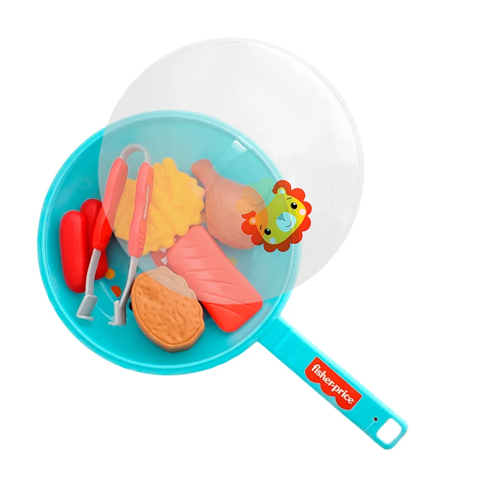 Set de juguetes tipo comida fisher-price con sartén, 7pzas / 4009