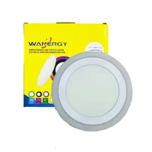 Empotrado led tipo plafón redondo wanergy con consumo 6 watts blanco …