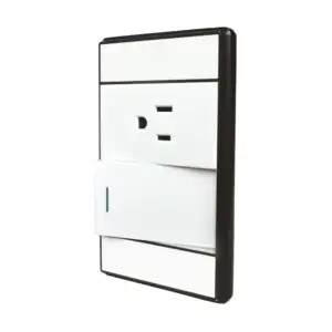 Placa con interruptor apagador sencillo y conector línea venecia para…