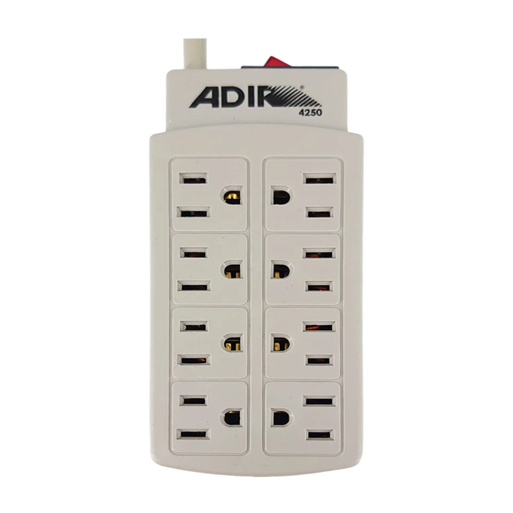 Barra multicontacto con interruptor apagador y 8 tomacorrientes / adir / lighting / 4250