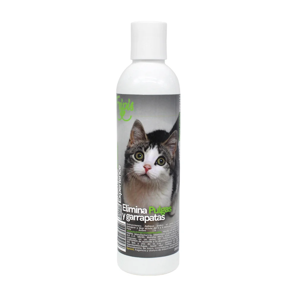 Shampoo fripis para eliminar pulgas y garrapatas de mascotas, 250ml / 450479