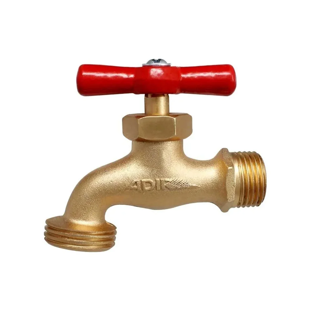 Llave metálica de agua con rosca 1/2 pulgada para jardín / adir
