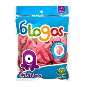 Paquete con 50 globos blogos en color rosa perlado de 9 in - 23 cm / …