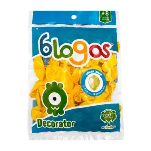 Paquete con 50 globos en color amarillo de 9 in - 23 cm / amarillo ca…
