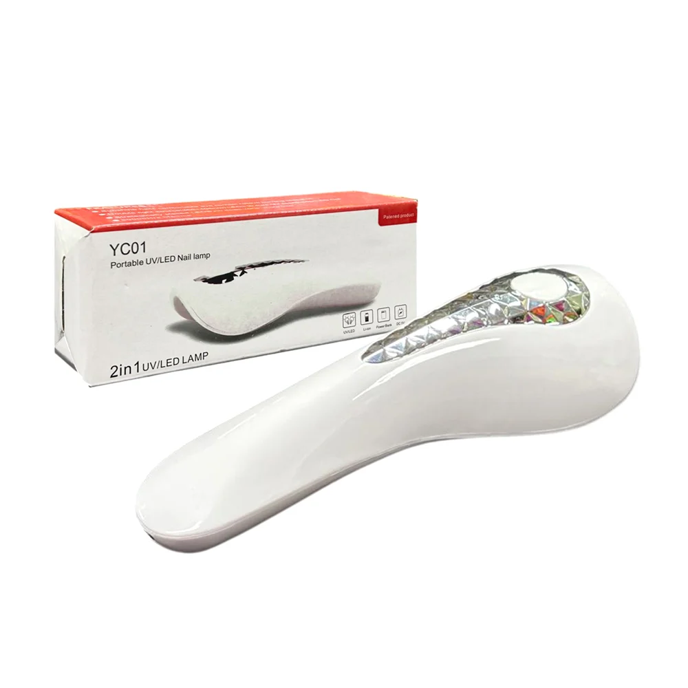 Lámpara de uñas - manicure uv - led inalámbrica portátil, 18w, 165x55x45mm, variedad de colores / 466m