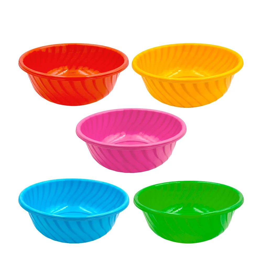 Palangana - bandeja chica de plástico, detalle de flores y capacidad 1.5 litros, variedad de colores / 474129 / palangana caramelo junior