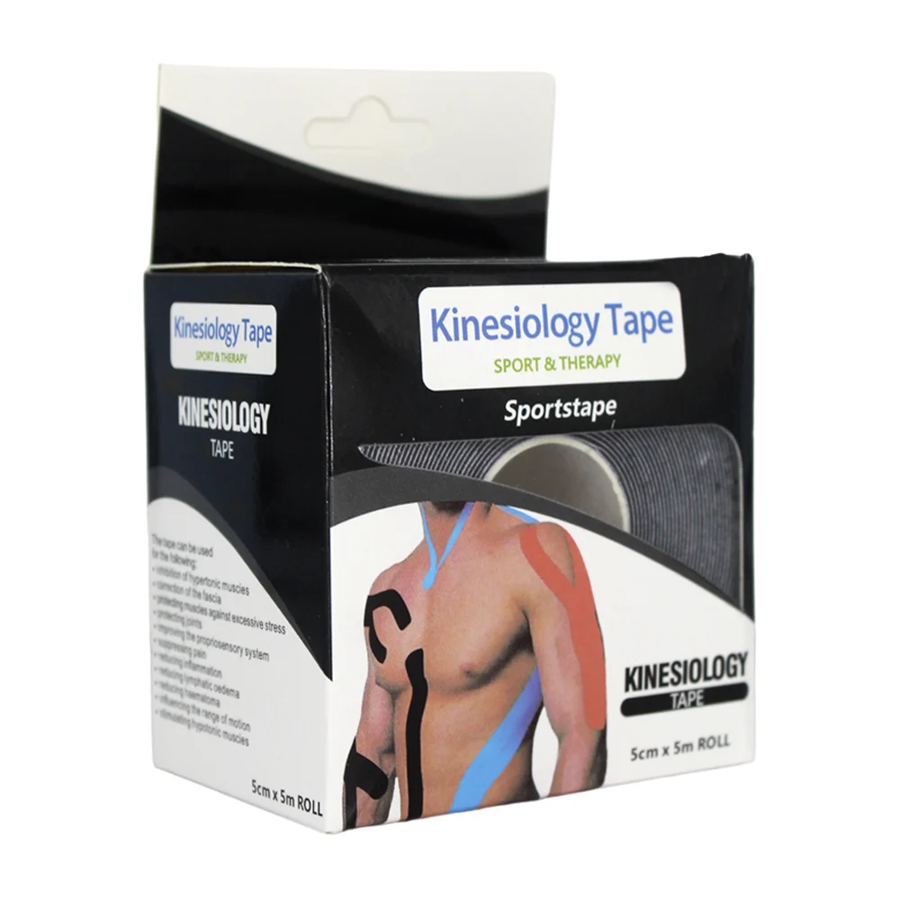Rollo de cinta terapéutica resistente al agua para deportistas, variedad de colores / 5cmx5m kinesiology tape / HL-YD9941 / bh-t660 / NF-048