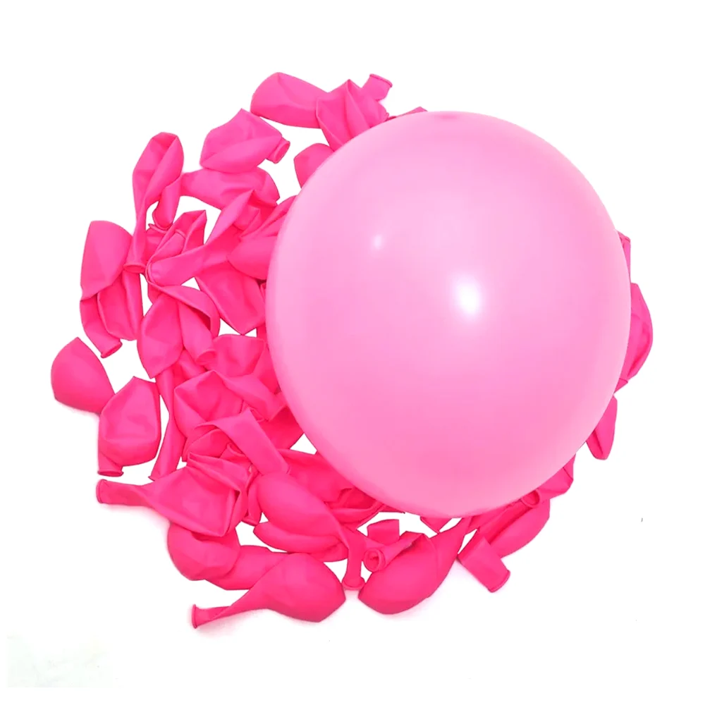 Paquete con 6 globos mate de 12 pulgadas color rosa, reino fiesta / 50091