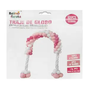 Arco semi circular de globos grandes para decoración de fiesta, reino…