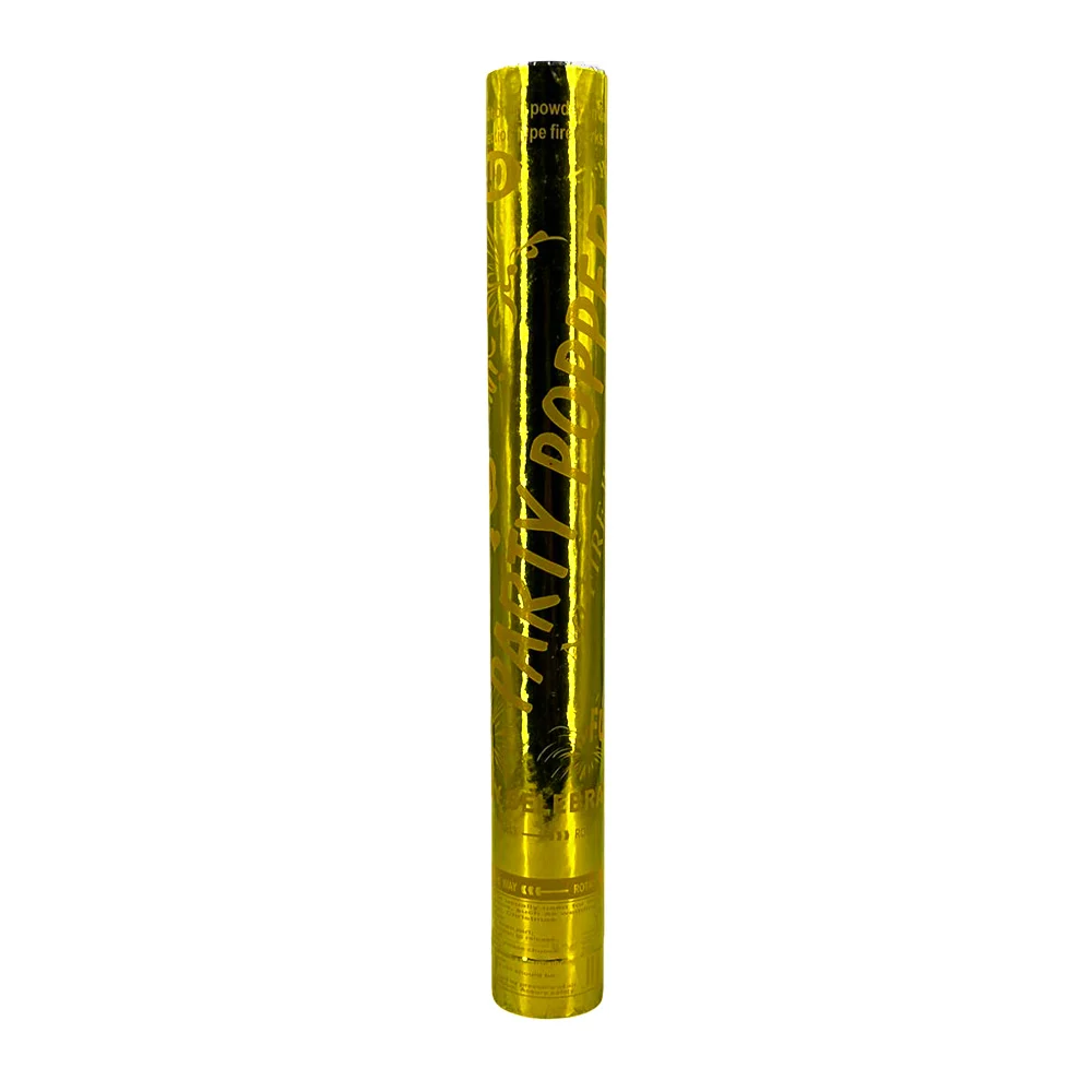 1pza Cañón bazuca de 38-40cm en color oro o plata, lanza confeti para fiesta / party popper / yongli / yl-40 / li-4