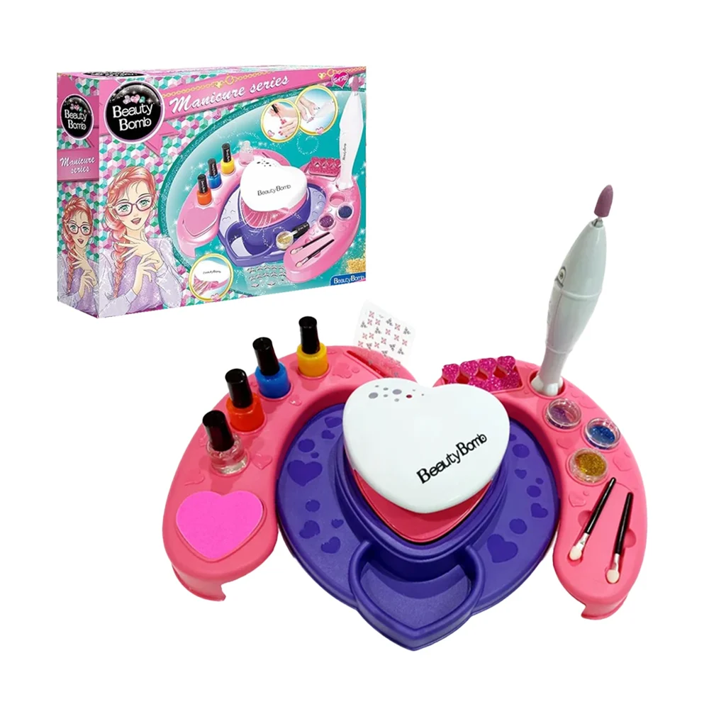 Kit de manicure con diversos accesorios de juguete, manicure series / beauty bomb / 55ais