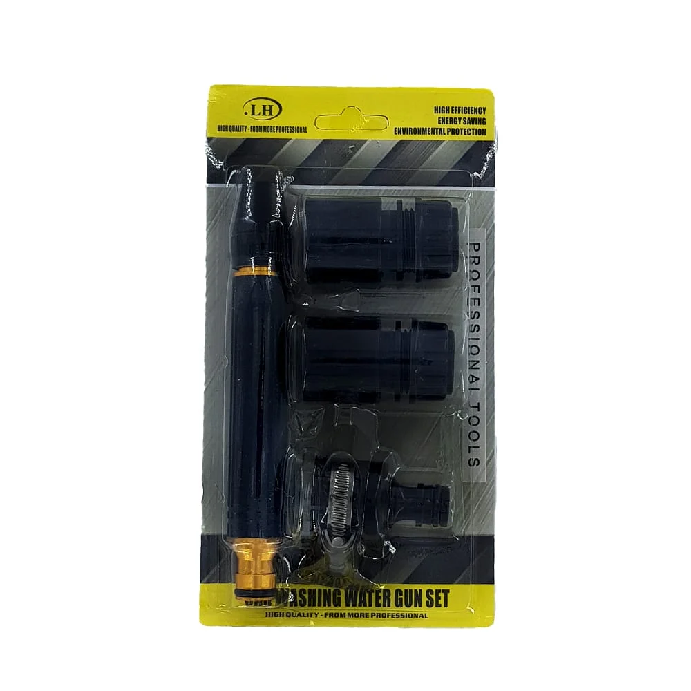 Juego de 3 cabezales para pistola hidrolavadora de alta presión / lh-8785 / smf-sq11 / pst-02 / car washing water gun set