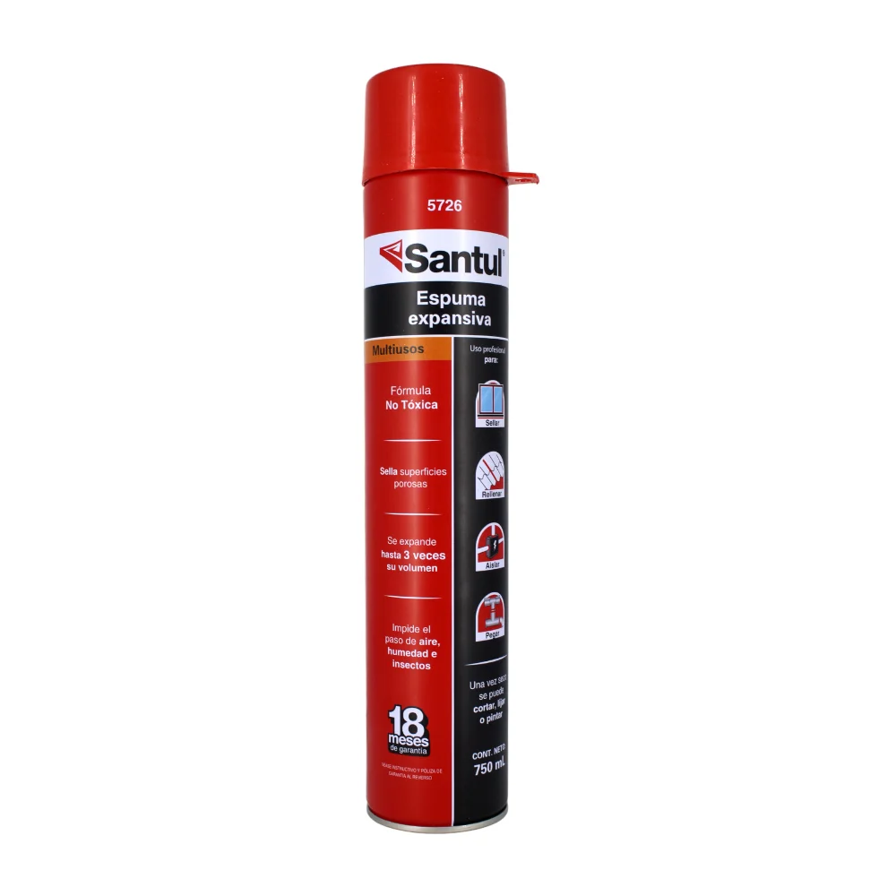 Espuma expansiva de 750ml para sellar, aislar y rellenar / 0823