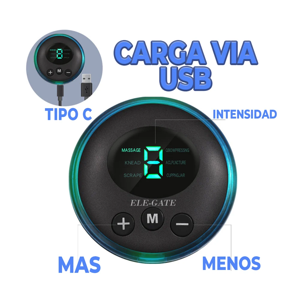Masajeador de pies con carga tipo c / ma.09.c
