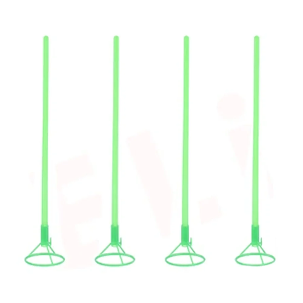 Set de porta globos con 6 piezas de 40cm en color verde, reino fiesta / 60044