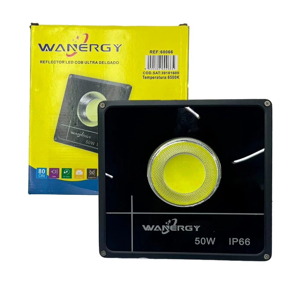 Lámpara reflector led azul cob ultra delgado con consumo de 50 watts / 600702