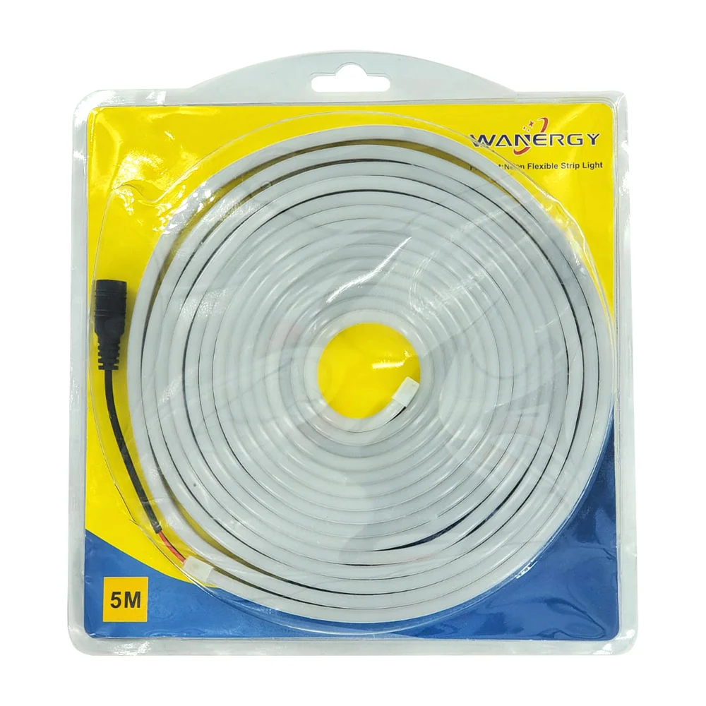 Tira led neón wanergy color blanca de 5mtrs / 601280