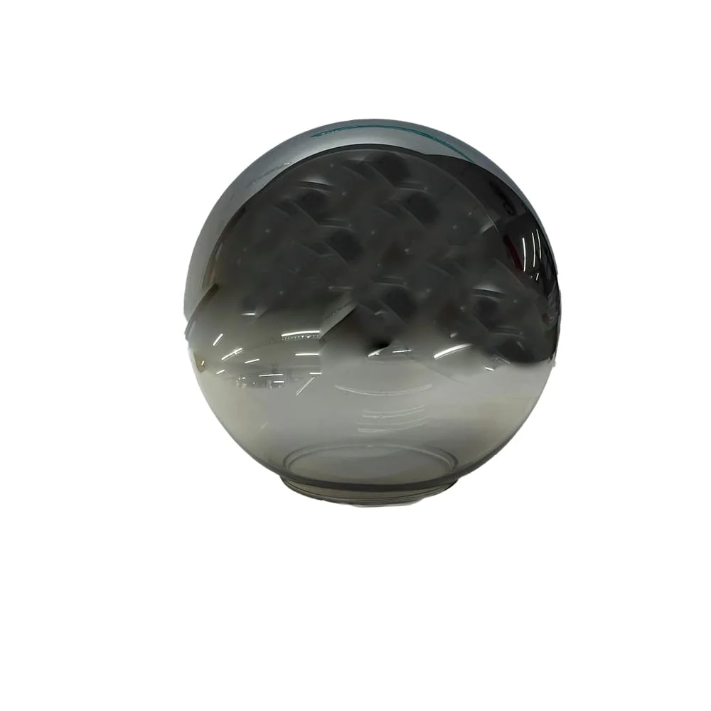 Lámpara colgante wanergy en forma esférica color gris cromado y socket metálico dorado / 601778