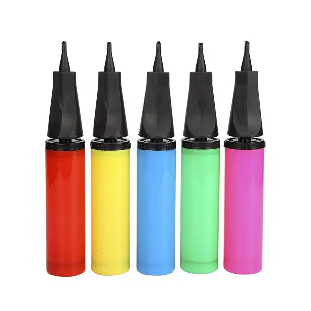 1pza Bomba manual de aire para inflar globos, 29cm, variedad de colores / reino fiesta / 60499 / c-16