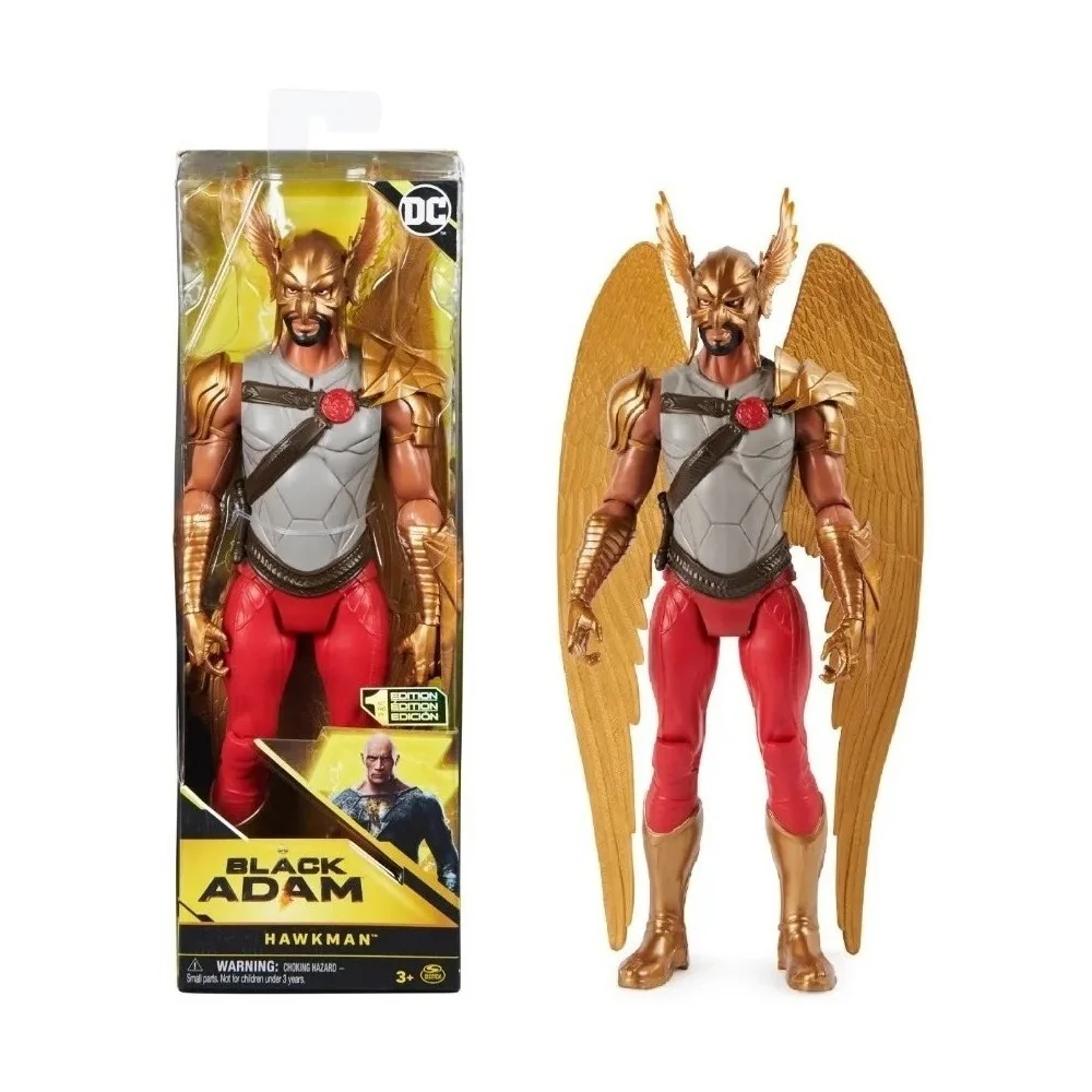 Figura black adam-hawkman primera edición, 30cm / 6065494