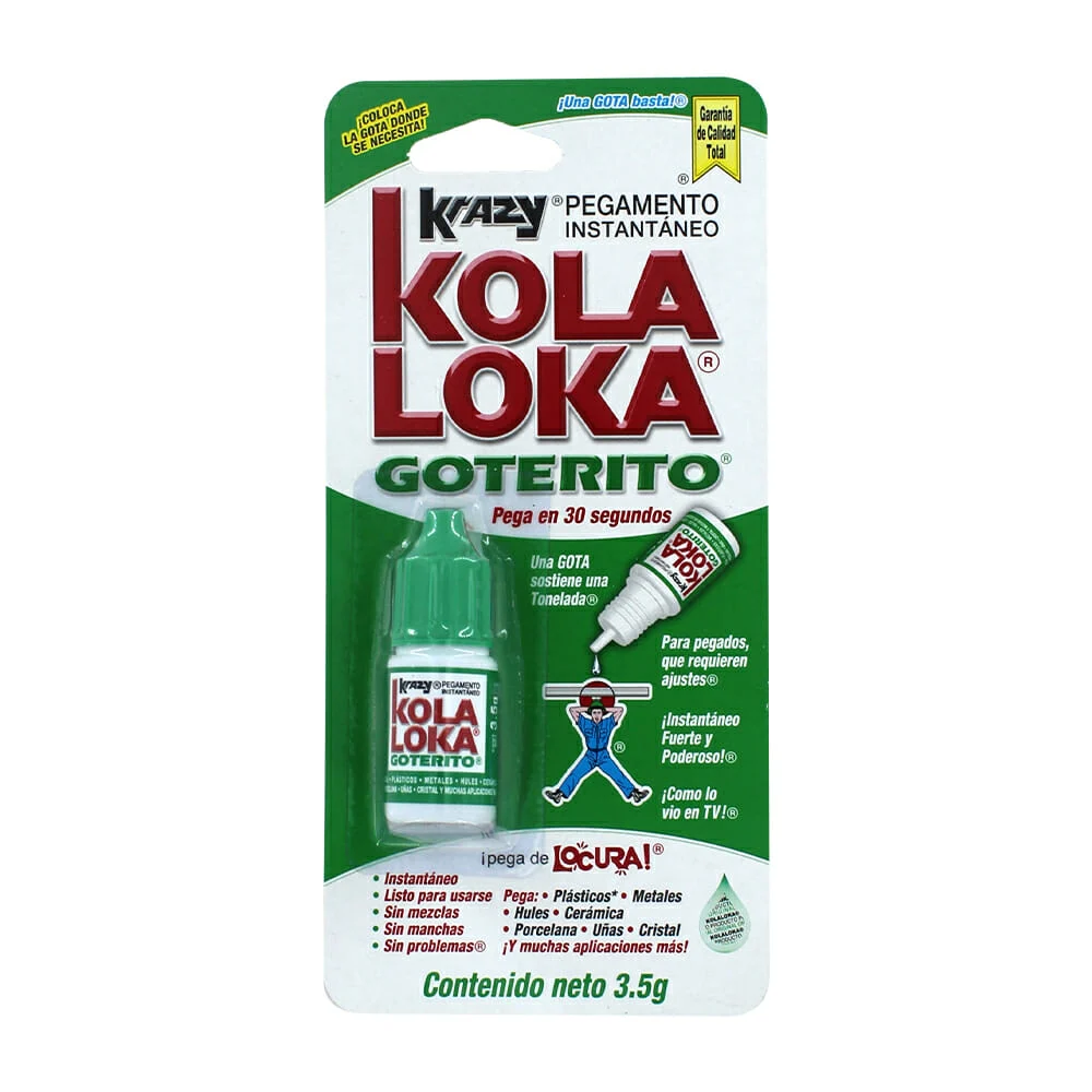 Goterito pegamento instantáneo krazy kola loka 3.5g / 715001-01 / 24-037-mal-c-6-1