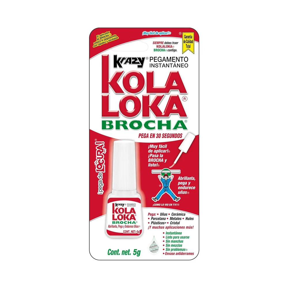 Pegamento instantáneo con brocha, 5g / krazy kola loka / 22-100-mal-1