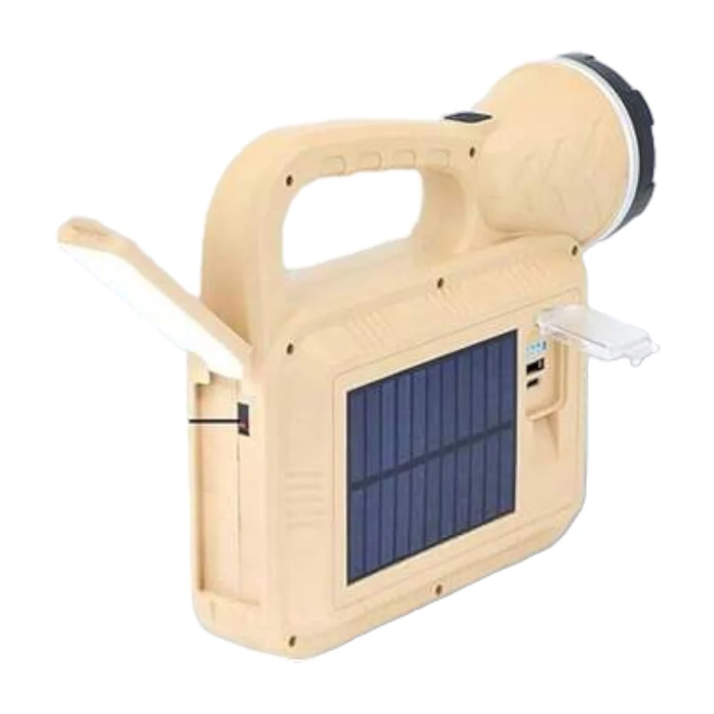 Lámpara multifuncional recargable con 3 modos de luz + panel solar / dt-yd2208