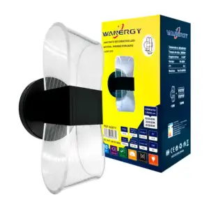 Lámpara arbotante decorativo led de acrílico en forma alargada con lí…