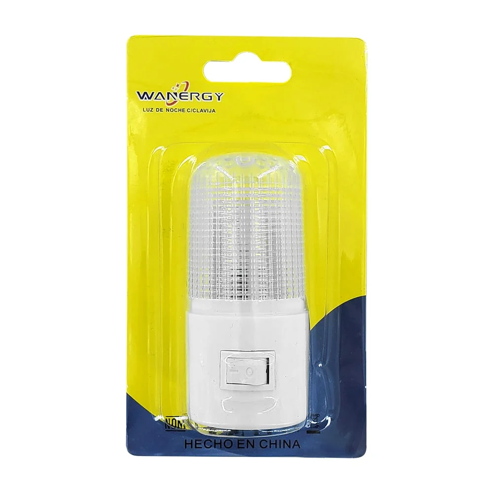 Lámpara luz de noche con enchufe y apagador de interruptor wanergy / 640241