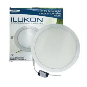Lámpara redonda de techo empotrable ilukon con consumo de 24 watts / …