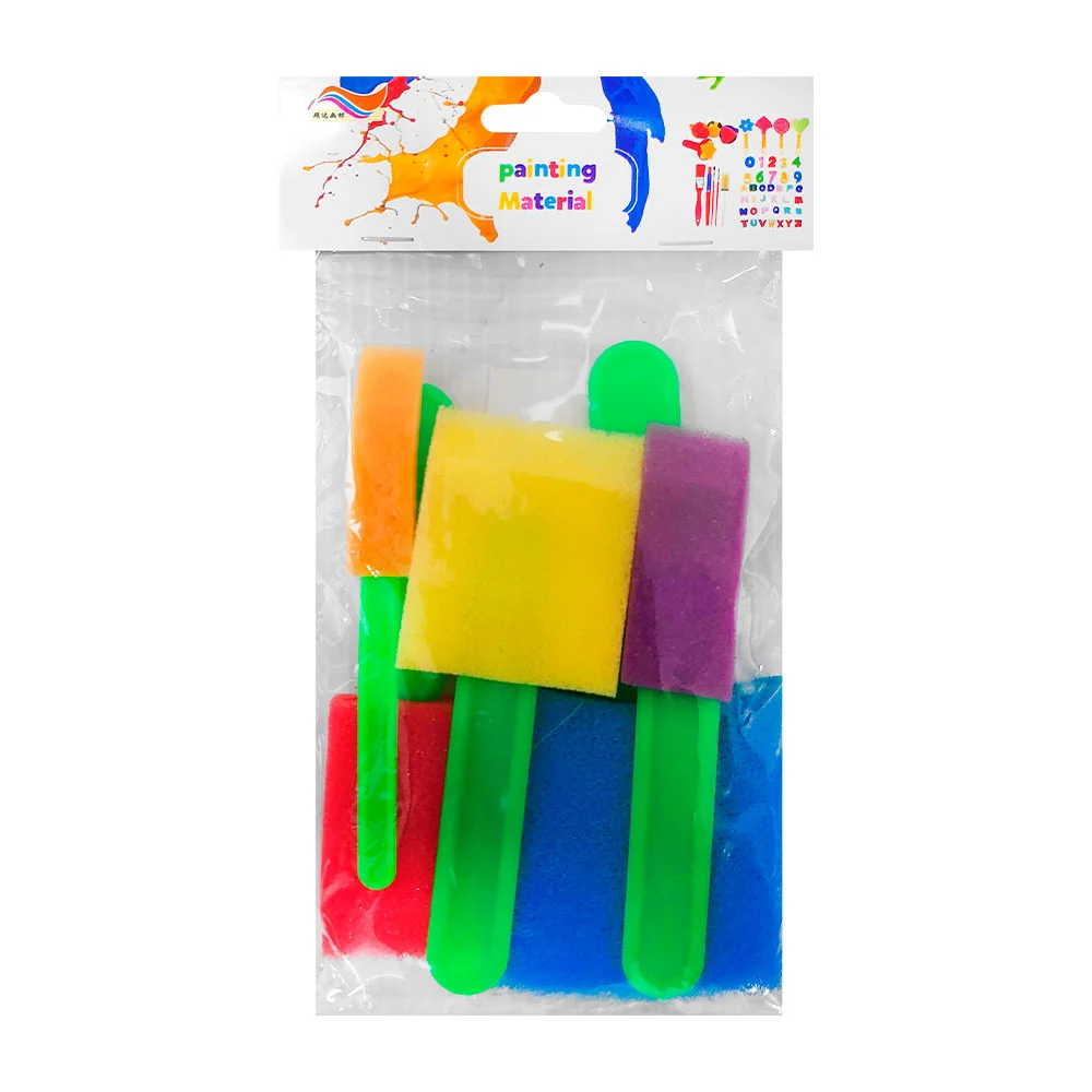 Paquete con 5 esponjas para pintura de diferentes tamaños, variedad de colores / juego de esponjas para pintura / painting material / 658-5