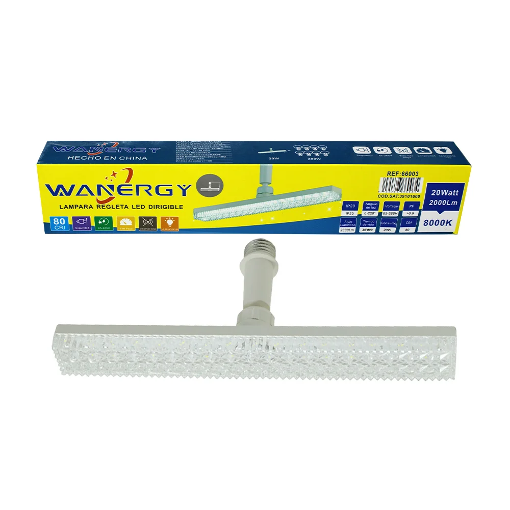 Lámpara tipo regleta de led dirigible para techo / 66003