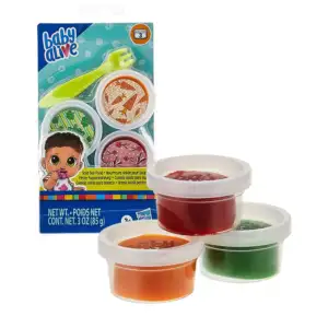 Juguete con 3 recipientes de comida con cubiertos ideal para muñecas …