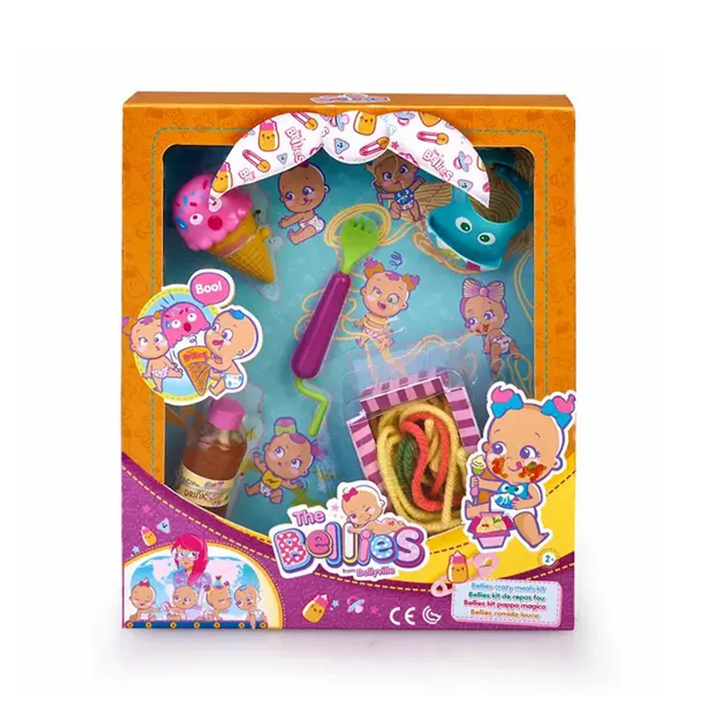 Set the bellies, comidas locas, 5pzas / crazy meals kit / 70001553