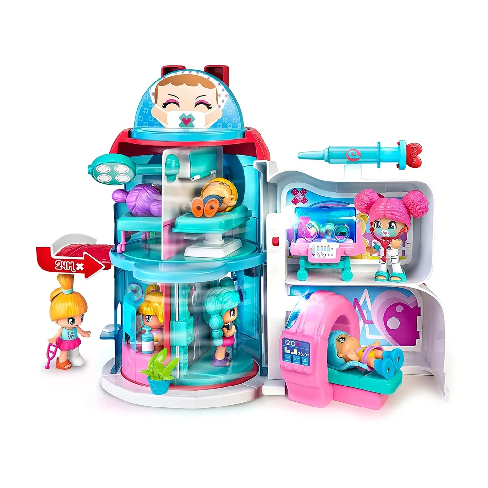 Set pinypon, hospital de urgencia con luces led, variedad de accesorios / 7016653