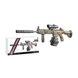Pistola / rifle m416 recargable con tambor lanza bolitas de hidrogel …