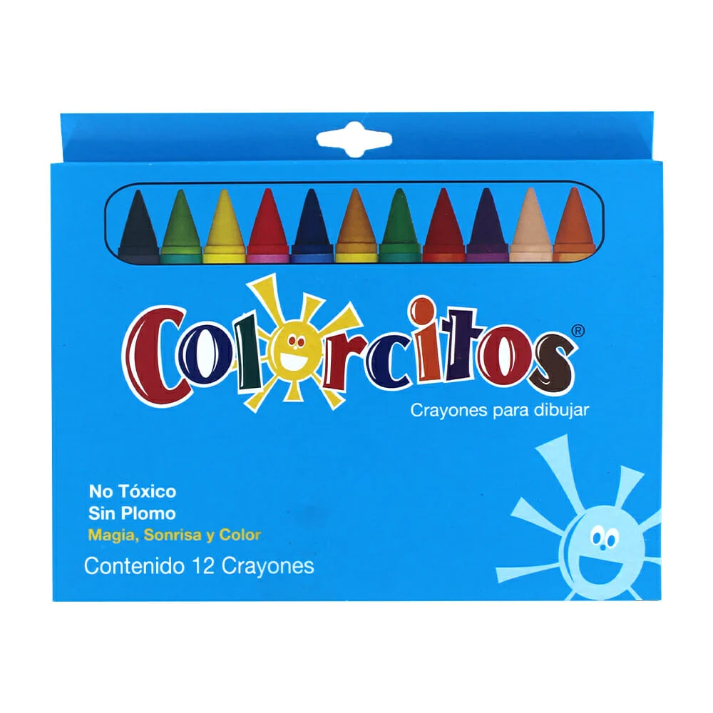 Caja con 12 crayones jumbo colorcitos de colores brillantes / 561018 / 706072