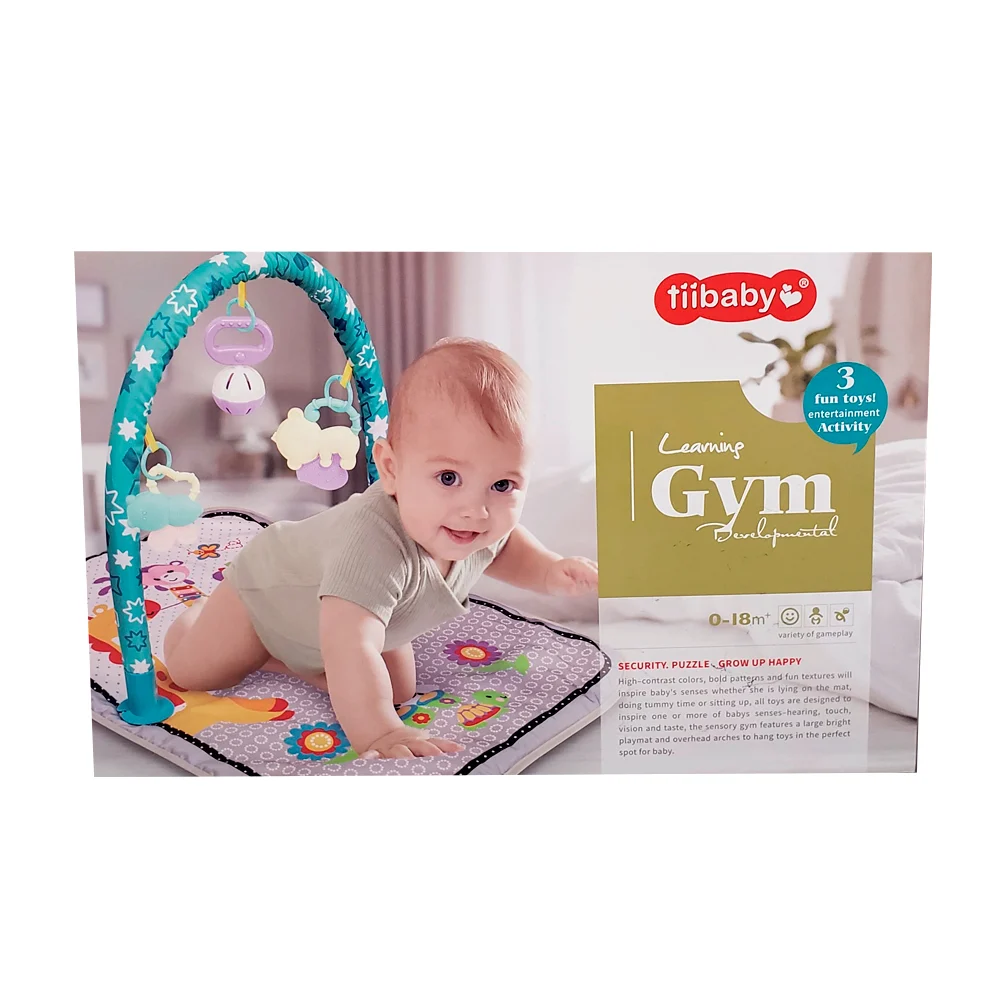 Tapete / gimnasio para bebés de 0-18m tiibaby con arco y tres sonajas juguetes, variedad de modelos / 73168